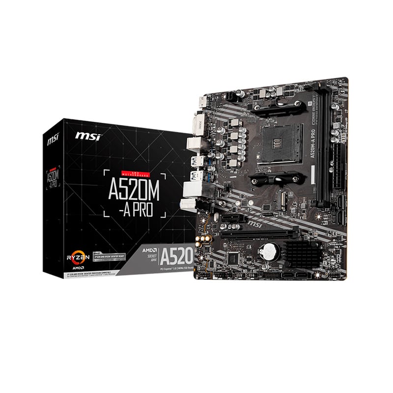 MOTHERBOARD MSI A520M A PRO AM4