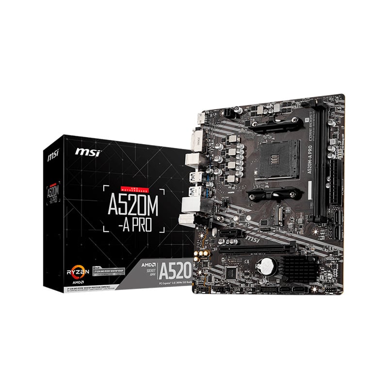 MOTHERBOARD MSI A520M A PRO AM4