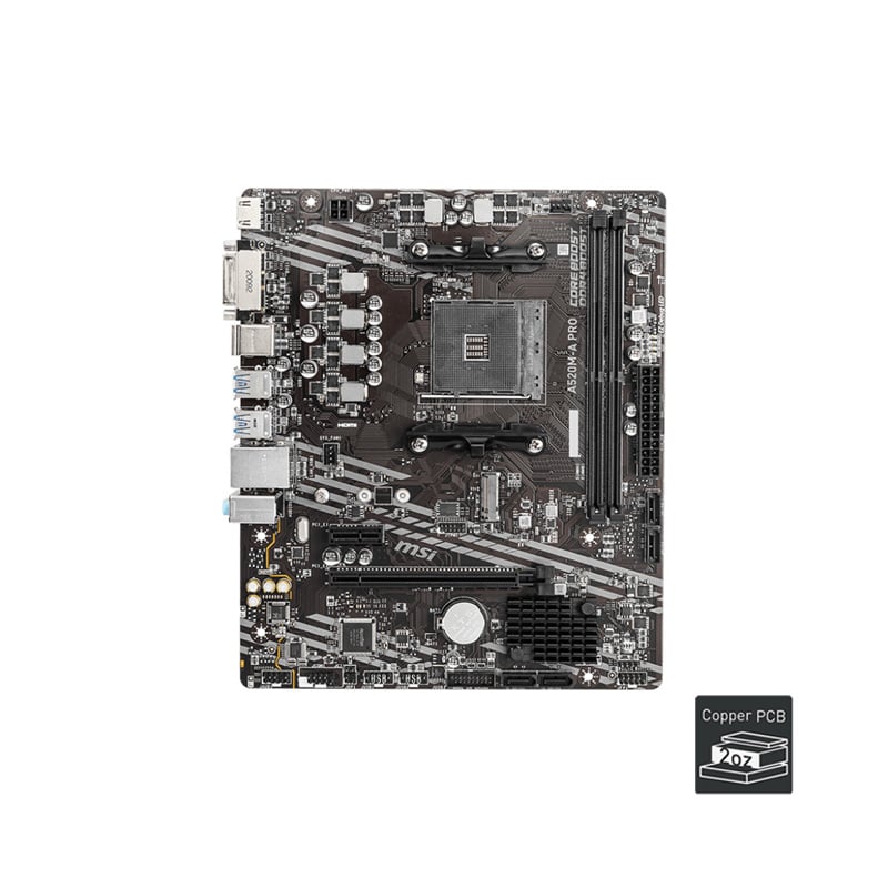 MOTHERBOARD MSI A520M A PRO AM4 - BULK