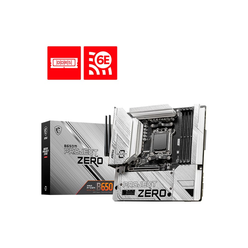 MOTHERBOARD MSI B650M PROJECT ZERO DDR5 AM5