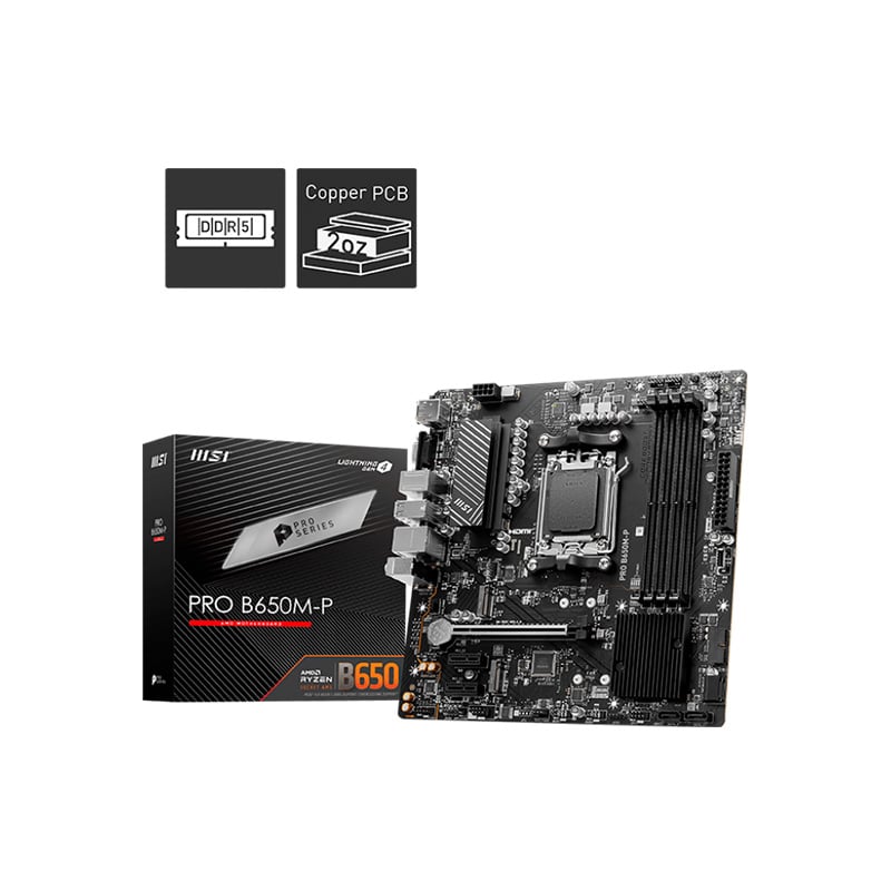 MOTHERBOARD MSI PRO B650M-P DDR5 AM5