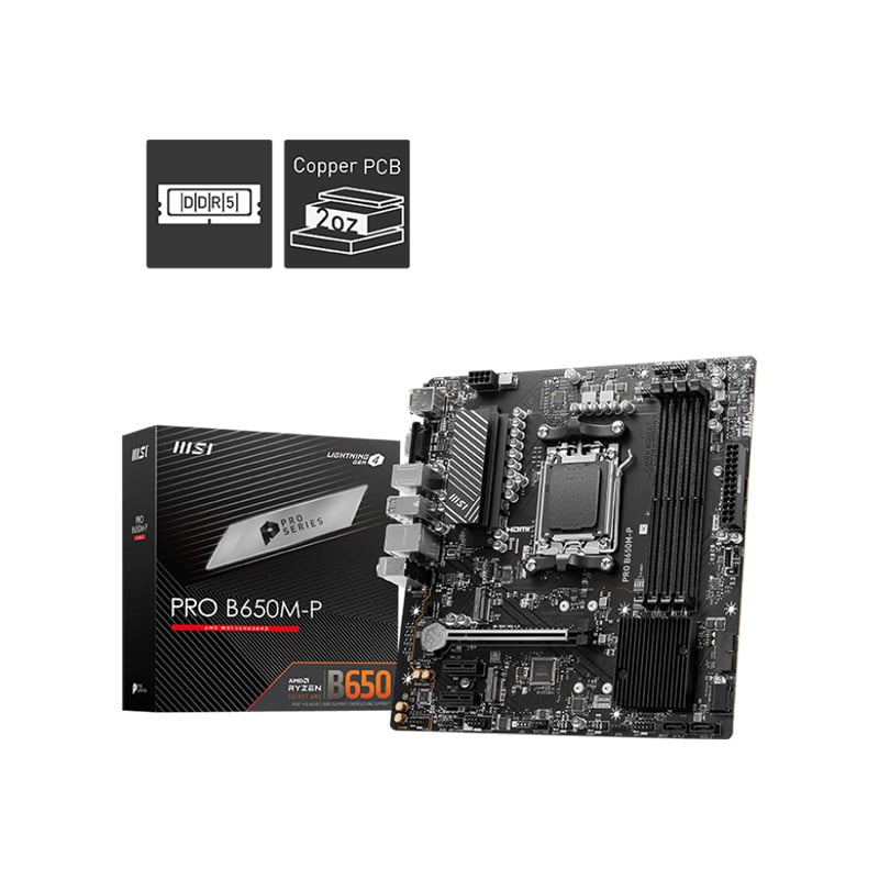 MOTHERBOARD MSI B650M-P PRO DDR5 AM5