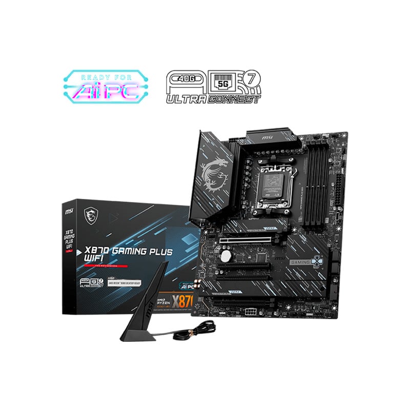 MOTHERBOARD MSI X870 GAMING PLUS WIFI AM5 DDR5
