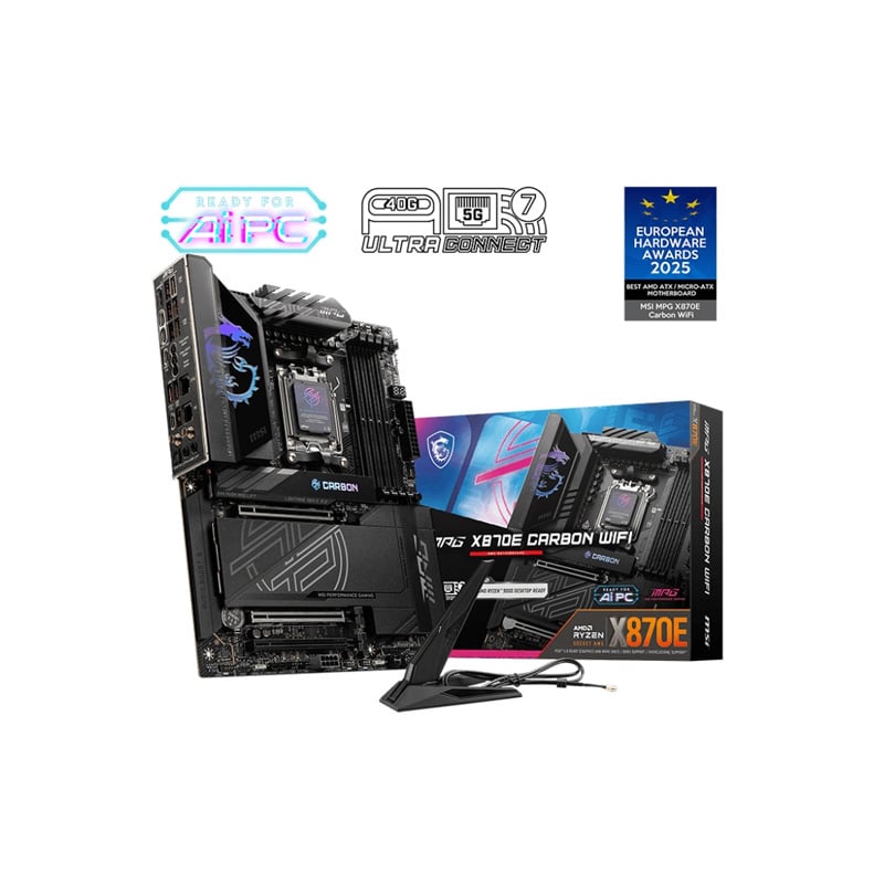 MOTHERBOARD MSI X870E CARBON WIFI AM5 DDR5