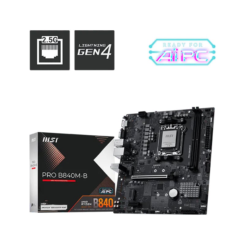 MOTHERBOARD MSI B840M-B PRO DDR5 AM5