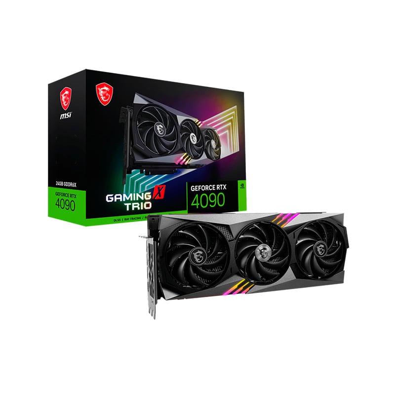 PLACA DE VIDEO MSI NVIDIA GEFORCE RTX 4090 GAMING TRIO 24GB GDDR6X