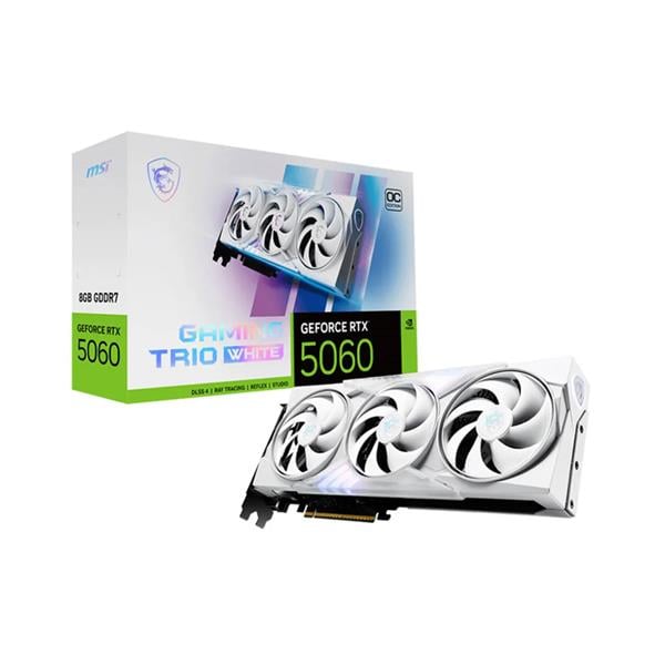 Placa de Video Msi Nvidia Geforce Rtx 5060 Ti Gaming Trio 8gb Oc White Gddr7