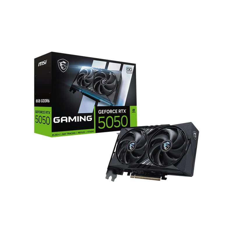 PLACA DE VIDEO MSI NVIDIA GEFORCE RTX 5050 GAMING 8GB OC GDDR6