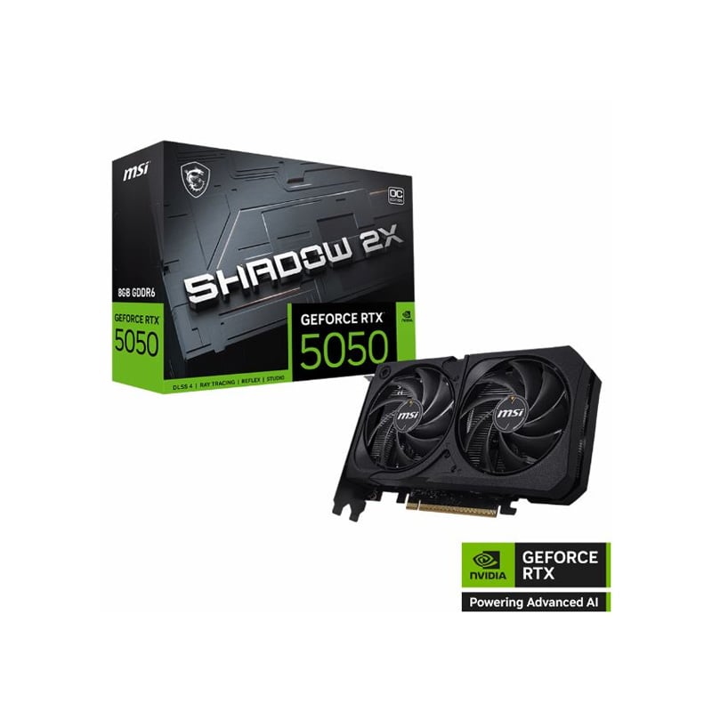 PLACA DE VIDEO MSI NVIDIA GEFORCE RTX 5050 GAMING 8GB OC GDDR6