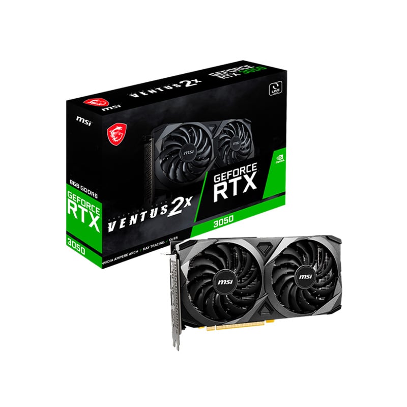 PLACA DE VIDEO MSI NVIDIA GEFORCE RTX 3050 VENTUS 2X XS 8GB OC GDDR6