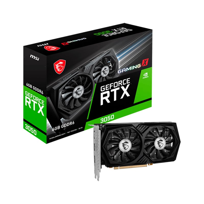 PLACA DE VIDEO MSI NVIDIA GEFORCE RTX 3050 GAMING X 6GB GDDR6