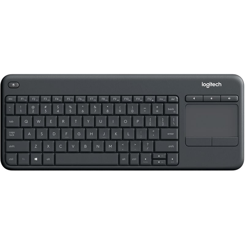 TECLADO LOGITECH K400 PLUS TOUCHPAD INALAMBRICO BLACK