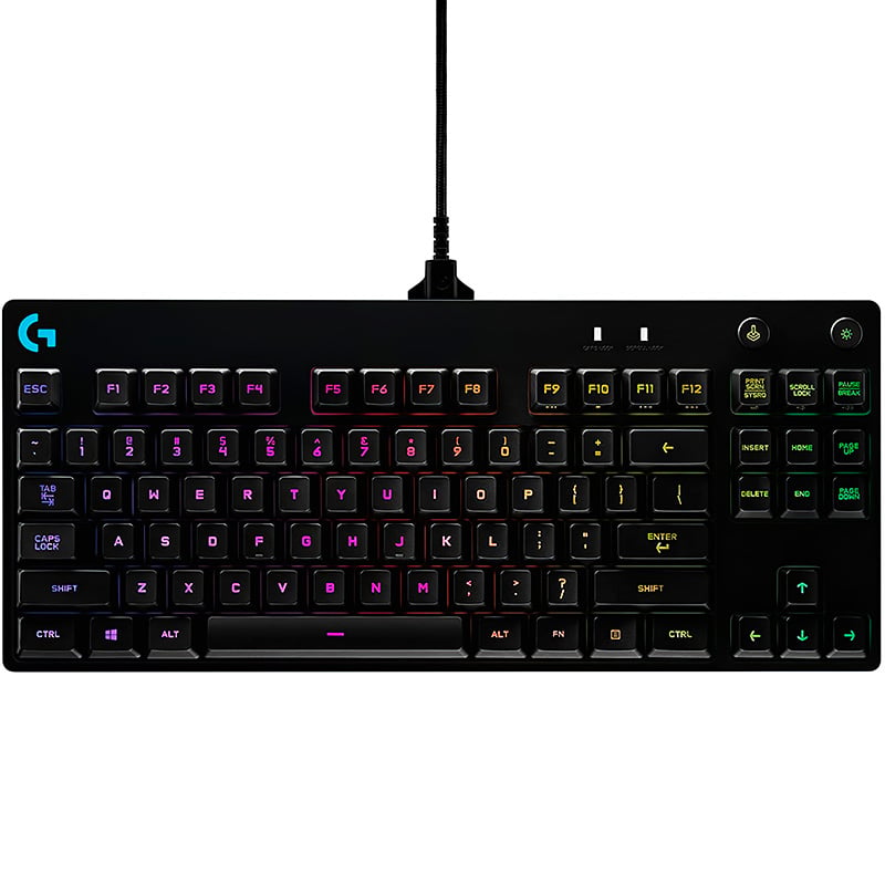 TECLADO MECANICO LOGITECH PRO RGB LIGHTSYNC SWITCH GX BLUE TKL