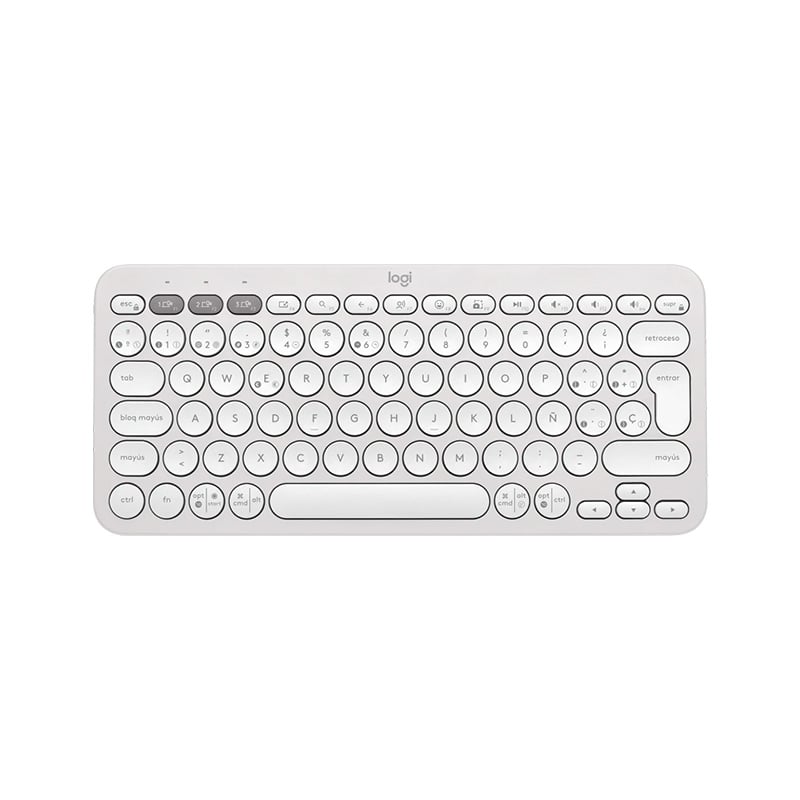 TECLADO LOGITECH K380S PEBBLE WHITE BLUETOOTH