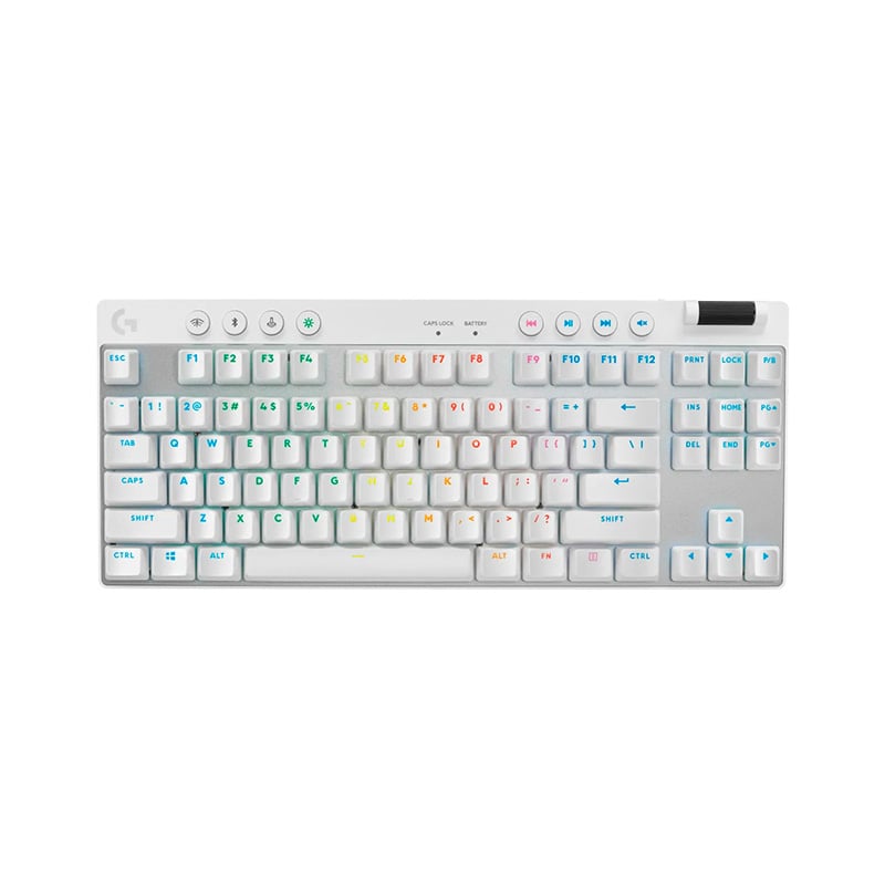 TECLADO LOGITECH PRO X TKL WHITE LIGHTSPEED INALAMBRICO