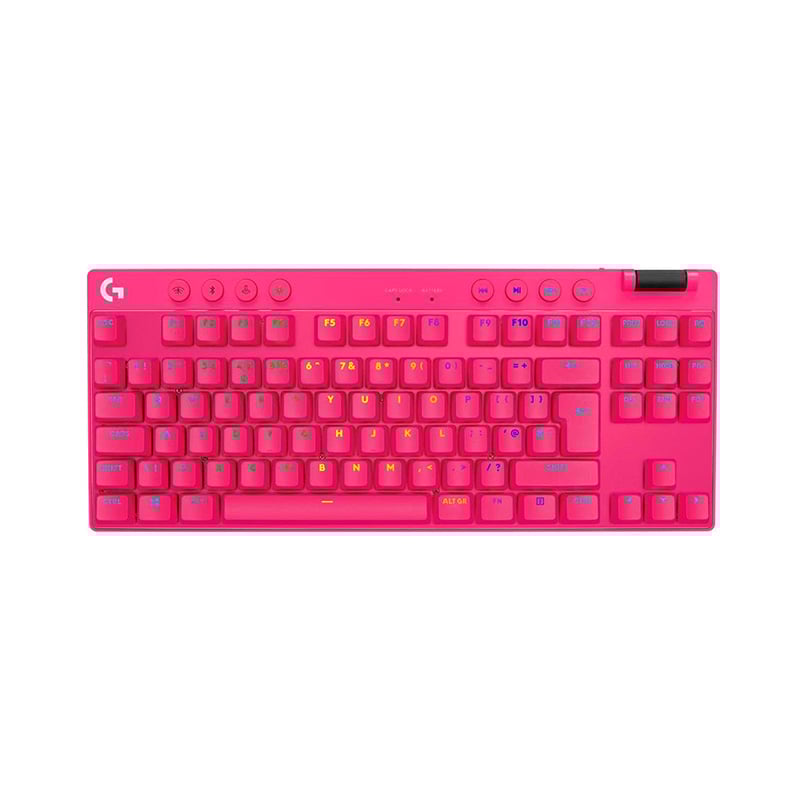 TECLADO LOGITECH PRO X TKL MAGENTA LIGHTSPEED INALAMBRICO