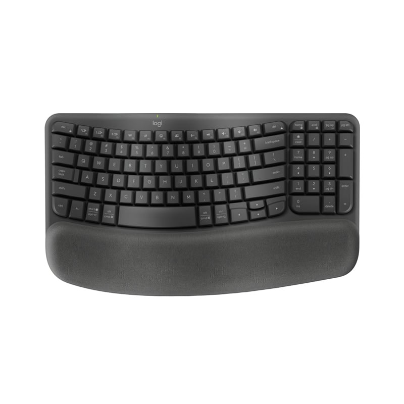 TECLADO LOGITECH WAVE KEYS ERGO BLACK INALAMBRICO