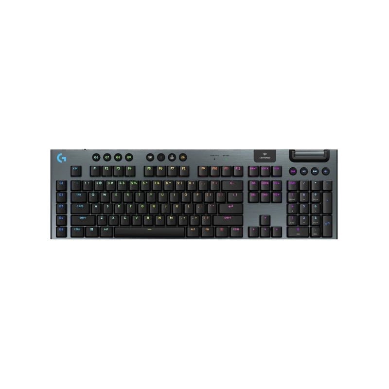 TECLADO MECÁNICO LOGITECH GAMING G915 X RGB LIGHTSPEED TÁCTIL INALÁMBRICO BLACK INGLES