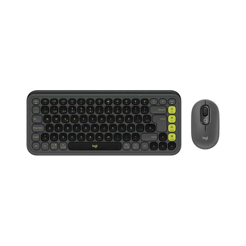 TECLADO Y MOUSE LOGITECH POP ICON GRAPHITE INALAMBRICO