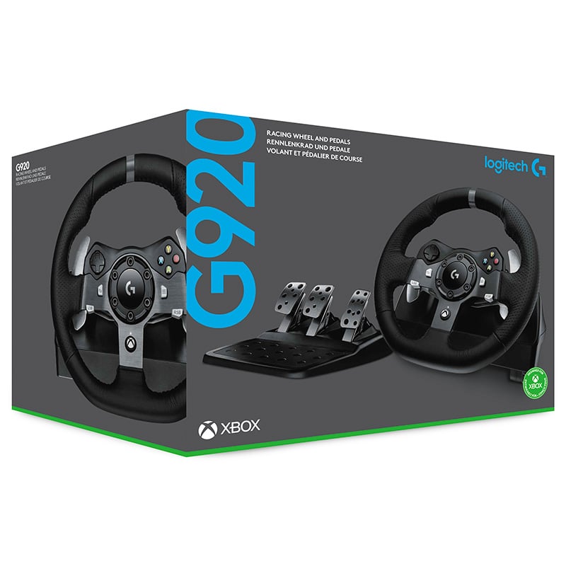 VOLANTE DE CARRERAS LOGITECH G920 DRIVING FORCE XBOX SERIES XS, XBOX ONE Y PC - FUENTE DE ORIGEN NA