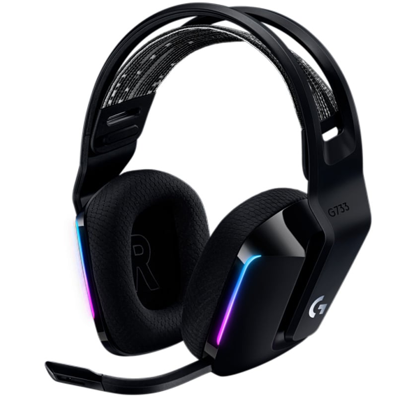 AURICULAR LOGITECH G733 BLACK RGB INALÁMBRICO
