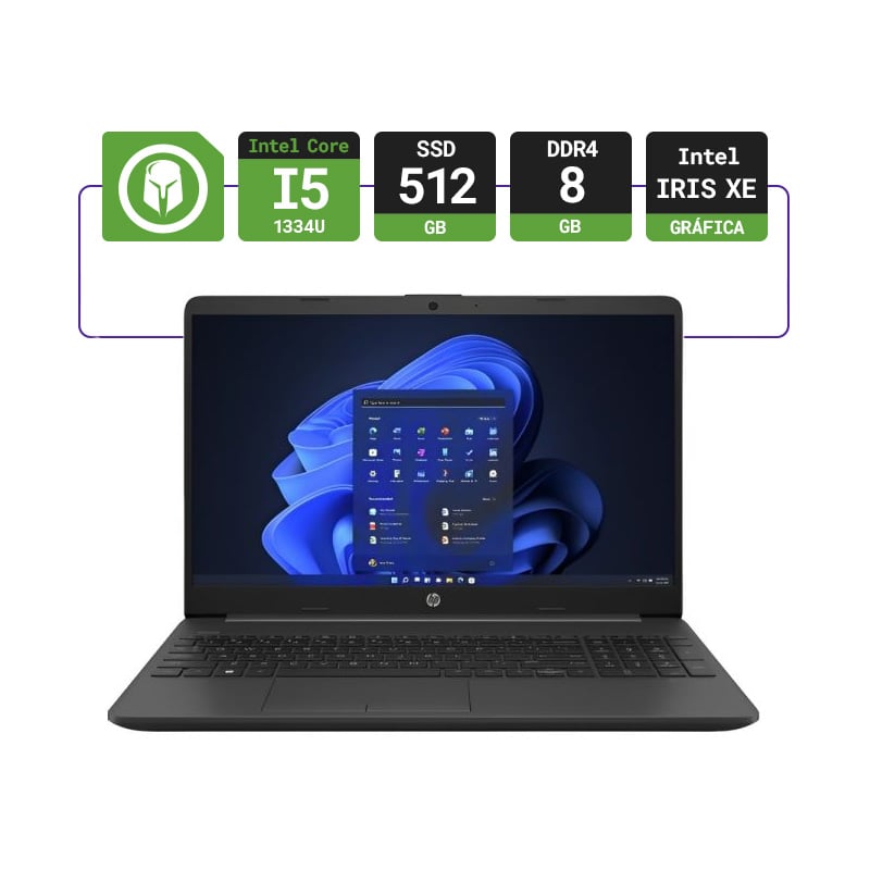 NOTEBOOK HP G10 250 15.6" INTEL I5 1334U 8GB RAM 512GB SSD - FREEDOS