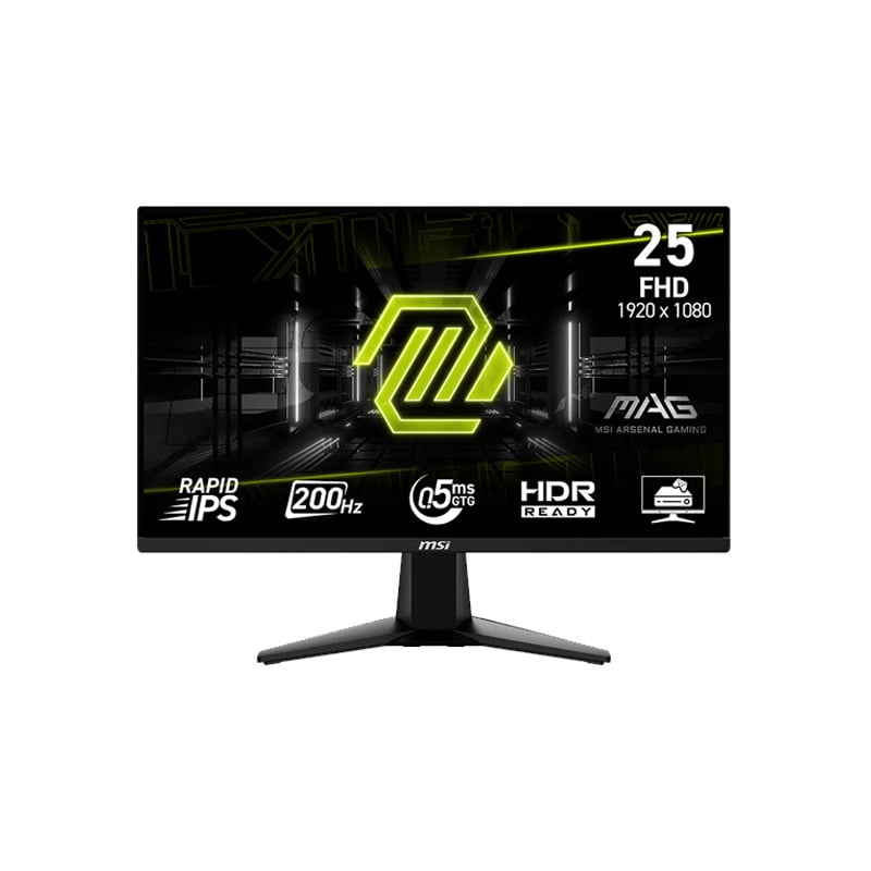 MONITOR GAMER RAPID IPS 25" MSI MAG E20 255F 200HZ FHD 0.5MS - HDMI/DP