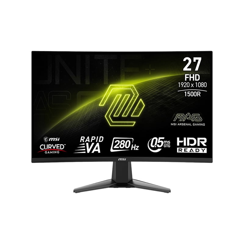 MONITOR LED RAPID VA 27" MSI MAG 276CXF 280HZ FHD 0.5MS - HDMI/DP