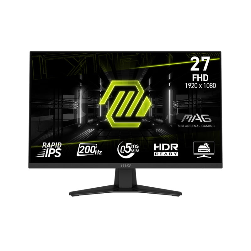 MONITOR GAMER RAPID IPS 27" MSI MAG 274F 200HZ FHD 0.5MS - HDMI/DP