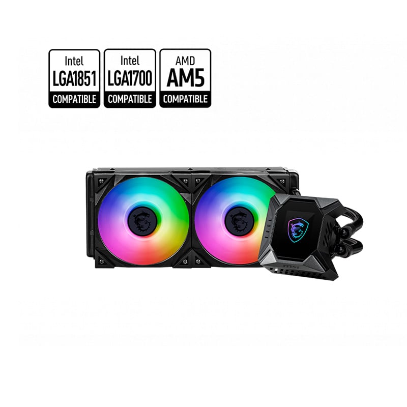 CPU WATER COOLER 240MM MSI MPG AIO CORELIQUID K240 V2 LCD WATERBLOCK ARGB