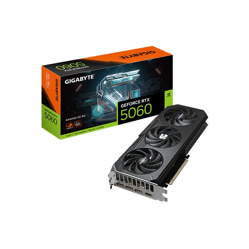 PLACA DE VIDEO GIGABYTE NVIDIA GEFORCE RTX 5060 GAMING 8GB OC GDDR7