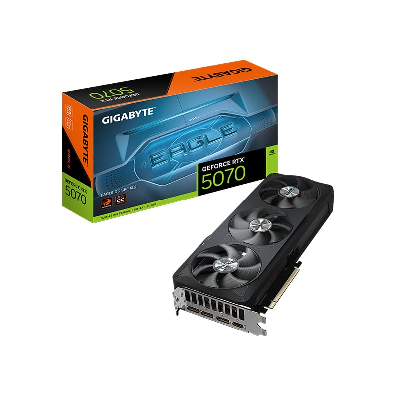 PLACA DE VIDEO GIGABYTE NVIDIA GEFORCE RTX 5070 EAGLE 12GB OC SFF GDDR7