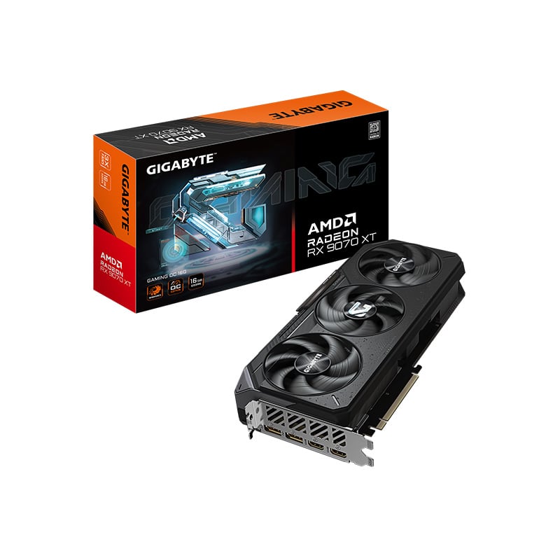 PLACA DE VIDEO AMD RADEON GIGABYTE RX 9070 XT GAMING OC 16GB GDDR6