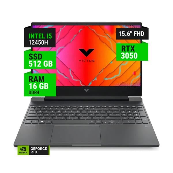 Notebook Hp Victus 15 A14lcla 15.6" Intel I5 12450h 16gb Ram 512gb Nvme W11 Rtx 3050