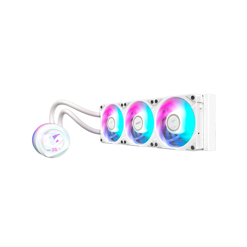CPU WATER COOLER 360MM GIGABYTE AORUS WATERFORCE X II 360I ICE ARGB - WHITE