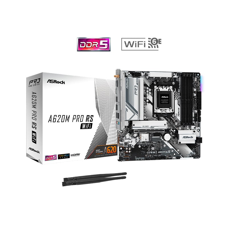 MOTHERBOARD ASROCK A620M PRO RS WIFI DDR5 AM5