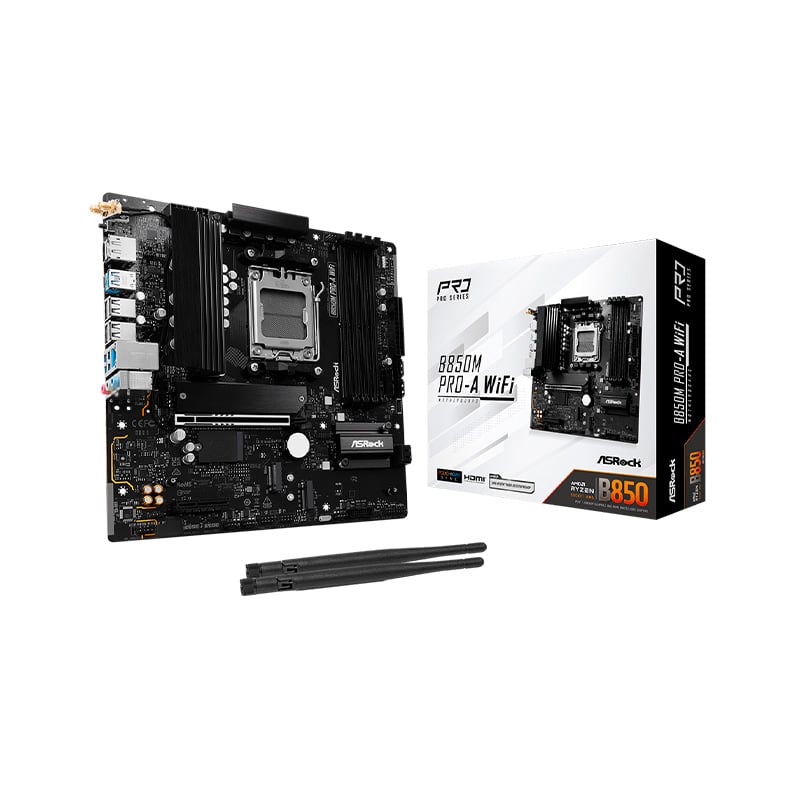 MOTHERBOARD ASROCK B850M PRO A WIFI DDR5 AM5