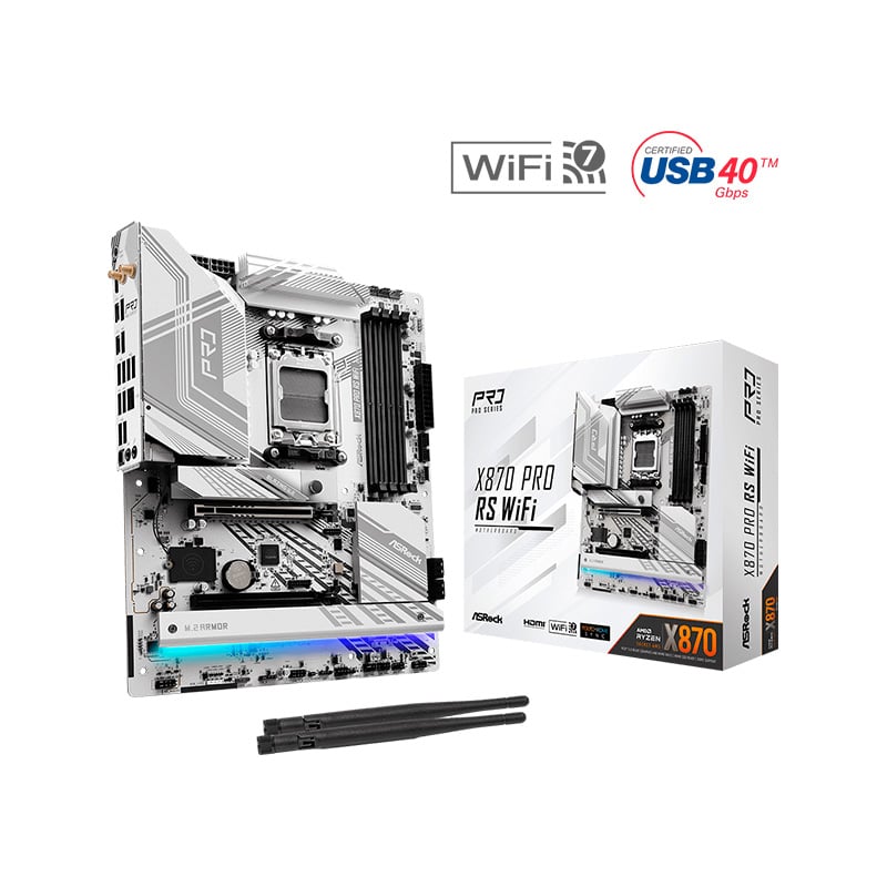 MOTHERBOARD ASROCK X870 PRO RS AM5 DDR5 WIFI