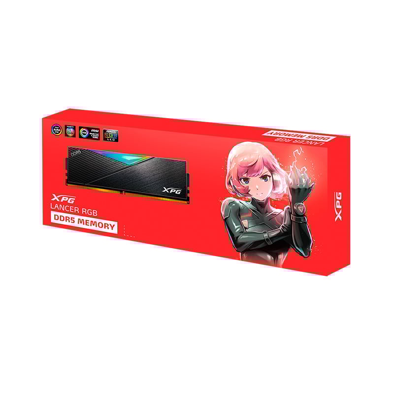 MEMORIA RAM ADATA XPG LANCER BLACK RGB 32GB 6000 MHZ DDR5