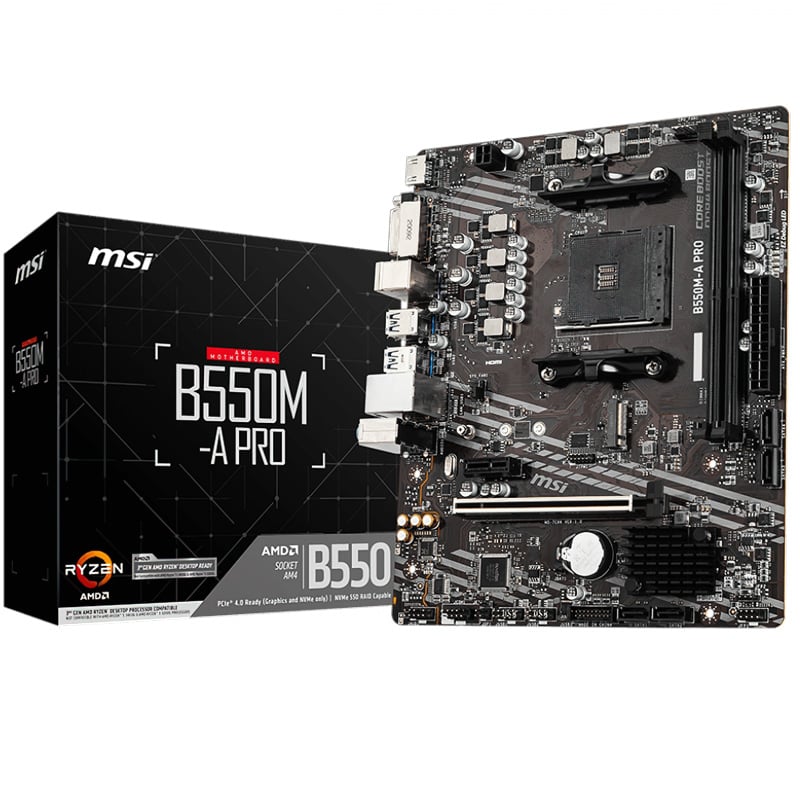 MOTHERBOARD MSI B550M A PRO AM4