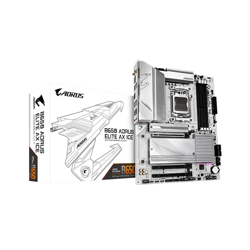 MOTHERBOARD GIGABYTE B650 AORUS ELITE AX ICE DDR5 AM5