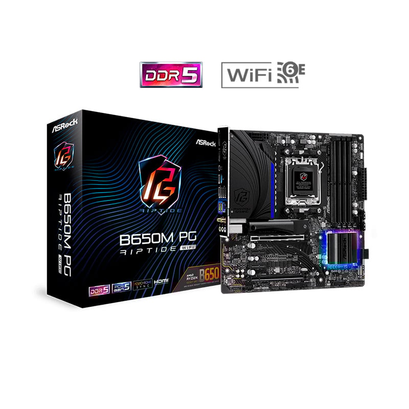 MOTHERBOARD ASROCK B650M PG RIPTIDE WIFI AM5