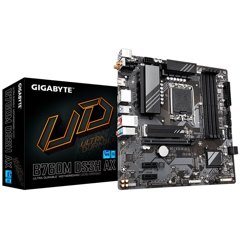 MOTHERBOARD GIGABYTE B760M DS3H AX DDR5 1700