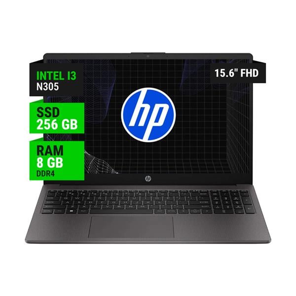 Notebook Hp B83u6at 15,6" 250 G10 Intel I3 N305 8gb Ram 256gb Ssd - Free Dos 3.0