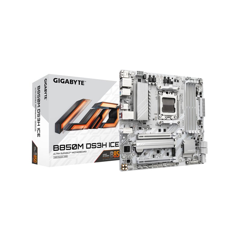 MOTHERBOARD GIGABYTE B850M DS3H ICE DDR5 AM5