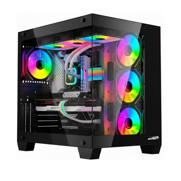 Gabinete Sentey Bearer Black Fan x4 ARGB - PWM