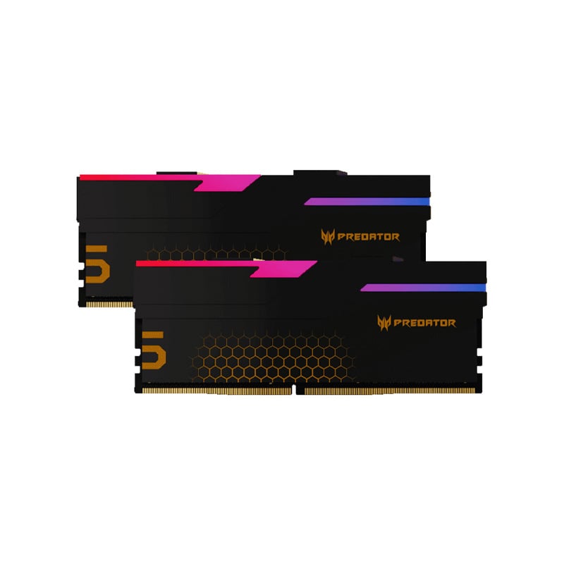 MEMORIA RAM PREDATOR HERMES 32GB (2X16GB) RGB 6800 MHZ DDR5 BLACK AMD EXPO - INTEL XMP