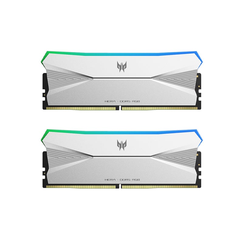 MEMORIA RAM PREDATOR HERA 32GB (2X16GB) RGB 7200MHZ DDR5 SILVER AMD EXPO - INTEL XMP