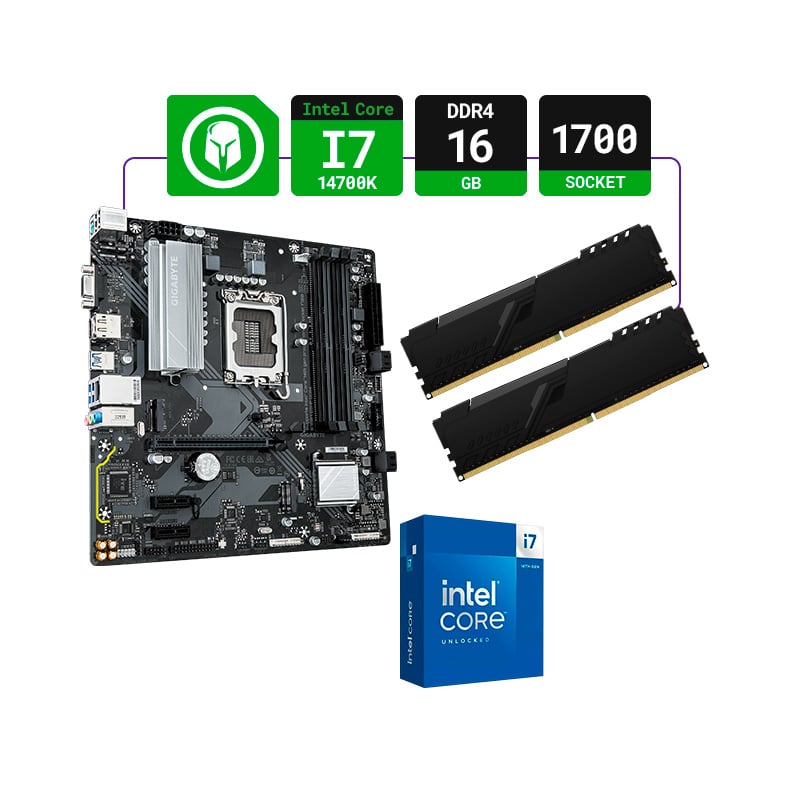 COMBO ACTUALIZACIÓN INTEL CORE I5-14700K + B760 + 16GB RAM