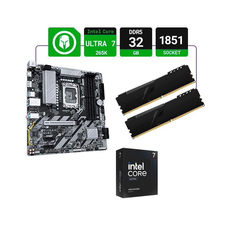 COMBO ACTUALIZACIÓN INTEL CORE ULTRA 5 265K + B860 + 32GB RAM